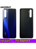 Oppo Realme 6 Pil Kapağı Arka Konut Kapı Cam Kasa Cep Telefonu Yedek Parçaları RMX2001 Pil Arka Kapak - 2