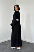Siyah Felicita Elbise - 3