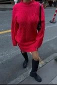Melanie Örgü Desen Mini Elbise 2537-02 - 1