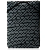 HP 14" 2F2L4AA Çift Tarafli Fermuarsiz Neopren Kilif - Geometrik & Siyah - 1