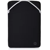 HP 15.6 inç Çift Tarafli Fermuarsiz Neopren Kilif - Siyah & Gümüs 2F2K5AA - 1