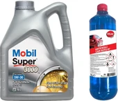 Mobil Super 3000 X1 Formula FE 5W30 Motor Yağı 4 L + 50010 Gojo Antifrizli Camsuyu - 1