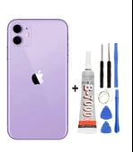 İphone 11 Arka Cam Batarya Pil Kapağı + Yapıştırıcı + Tamir Set - 4