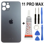 İphone 11 Pro Max Arka Batarya Pil Kapağı + Yapıştırıcı + Tamir Set - 1