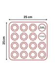 Silikon 16’lı Kek Kalıbı – Fırın, Mikrodalga ve Bulaşık Makinesi Uyumlu - 5