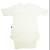 Sema Baby Yarım Kol Kaşkorse Badi (Body) - Ekru  18-24 Ay - 2