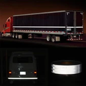 KALİTE Reflektörlü Bant Beyaz 5 Metre 5 cm Belgeli Reflektörlü Reflektif Fosforlu Şerit Bant Ikaz Bandı thumbnail 3