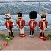 KURŞUN ASKER AHŞAP DEKORATİF EŞYA (4LÜ SET 13CM) - 1