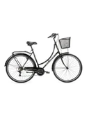 BİSAN PARADISE-23 KADIN ŞEHİR BİSİKLETİ 56CM V 28 JANT PARLAK SİYAH GRİ - 1