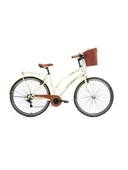 BİSAN SERENITY-23 KADIN ŞEHİR BİSİKLETİ 48CM V 28 JANT NEX.3 VİTES KREM SİYAH - 1