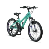 MOSSO WILDFIRE L-20-V KIZ ÇOCUK BİSİKLETİ 280H 20 JANT 18 VİTES EMERALD MOR thumbnail 1
