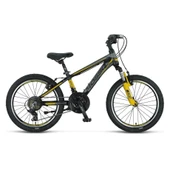 MOSSO WILDFIRE M-20-V ERKEK ÇOCUK BİSİKLETİ 280H 20 JANT 18 VİTES SİYAH SARI - 2