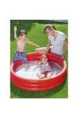 122x25 cm Çocuk Şişme Havuzu Üç Halkalı Yuvarlak Şişme Bebek Havuz 140 Litre - 3
