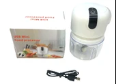 USB MİNİ FOOD PROCESSOR USB ŞARJLI MİNİ 3 BIÇAK BLENDER RONDO DOĞRAYICI 250ML (4401) - 1