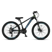ÜMİT 2451 SOLARIS-M-2D ERKEK DAĞ BİSİKLETİ 310H 24 JANT 21 VİTES SİYAH MAVİ - 1