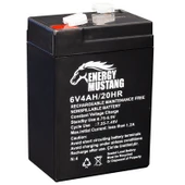 ENERGY MUSTANG 6 VOLT - 4 AMPER IŞILDAK AKÜSÜ (70 X 48 X 101 MM) (4401) - 1