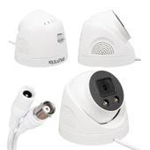 2MP COLOR VU 3.6 MM 2 ATOM LED PLASTİK KASA AHD DOME KAMERA PL-25273 (4401) - 2