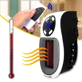 500 WATT PRİZ TİPİ UZAKTAN KUMANDALI TAŞINABİLİR ISITICI (ZAMANLAYICI) (OM-1211) (4401) - 1