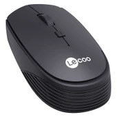 LENOVO LECOO WS202 1600 DPI 4 TUŞLU SİYAH KABLOSUZ MOUSE (4401) - 2