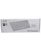 K-03 MİNİ BEYAZ WIRELESS KABLOSUZ KLAVYE MOUSE S PL-395 (4401) - 1