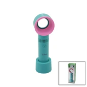 KİWİ KFAN-7610  TAŞINABİLİR  EL FANI  GİZLİ PERVANELİ   USB ŞARJLI   MASA ÜSTÜ KULLANIM APARATLI   3 KADEME HIZ (4401) - 1