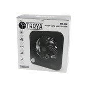 MASA ÜSTÜ VANTİLATÖR FAN=22CM 3 KADEME HIZ 40W  3 PERVANE  SİYAH PLS.STAND=28X27X13CM TR-516 (4401) - 1
