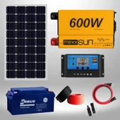 Kamusolar Bağ Evi & Karavan TV + Aydınlatma Solar Paketi – 1.2 kWp - 1