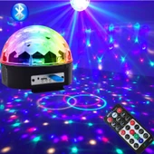 Küre Disko Topu Müzik Çalar Renkli Lazer Işıklı Bluetooth (4401) - 1