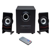 MAGICVOICE MV-4966 USB+TF CARD+FM+BT UKLI 2+1 SES SİSTEMİ (4401) - 1