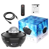 BLUETOOTH DESTEKLİ ANİMASYONLU ŞARJLI UFO TİP DİSKO TOPU (4401) - 2