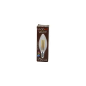 LEDOLET  4W=45W - E14   MUM  FLAMENT LED RUSTİK AMPUL  400LUMEN - 3000K   KIRILMAZ GÖVDE (4401) - 1