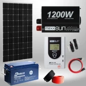 Kamusolar 3.2 kWp Maxi Solar Enerji Paketi – Mini  Buzdolabı + TV + Aydınlatma - 1