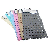 DÜZ - MAT RENKLİ - 120 VAKUMLU  KAYDIRMAZ BANYO KÜVET PASPASI  35X67CM (4401) - 1