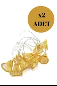 Parti ve Özel Gün Dekorasyonu Çan Şeklinde Metal Şerit Led Işık (4401) - 5