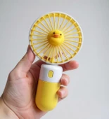 Handheld USB Şarjlı El Fanı I Mini Taşınabilir Fan I Yaz Serinleticisi I Vantilatör  Telefon Standlı - 2