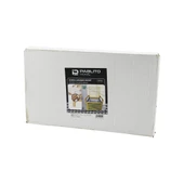 AHŞAP BAMBU KİRLİ ÇAMAŞIR SEPETİ - KUMAŞ ÇANTALI SEPET=40X35X44CM  KOL=16CM+44=Y=60CM (4401) - 1