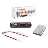 CLASS USB-123 12 VOLT SD+AF+VR OTO TEYP MİKROFONLU USB/SD ÇEVİRİCİ DİJİTAL PLAYER USB BOARD (4401) - 1