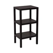 3 RAFLI SİYAH MODÜLER ÜNİTE PLASTİK 38x29x74 cm (4401) - 1