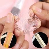 Makyaj Far Allık Kontür Eyeliner Fırça Malzemeleri Ürünleri Koruyucu File Kapak Örgü Kılıf Set 20li (4401) - 2