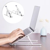 Ayarlanabilir Dizüstü Destek Tabanı Tamamen Katlanabilir Taşınabilir Laptop Yükseltici (4401) - 1