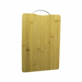 AHŞAP KOYU BAMBU KESİM PANOSU METAL KULPLU (4401) - 1