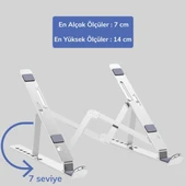 Ayarlanabilir Dizüstü Destek Tabanı Tamamen Katlanabilir Taşınabilir Laptop Yükseltici (4401) - 2