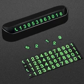 Pratik Fosforlu Telefon Numarası Yamzak İçin Araç İçi Oto Numaratör Numaralık (4401) - 1