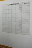 Aylık Planlayıcı Manyetik Duvar Stickerı Takvim Plan Çizelgesi (4401) - 5