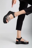 Lalen Siyah Kemerli Sandalet - 1