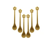 6 PCS   MİNİ   BAMBU AHŞAP KAŞIK   14.5CM (4401) - 1