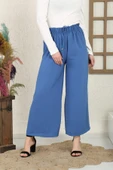 AlinModest Bel Lastikli Bol Paça Ayrobin Pantolon - 9