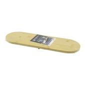 OVAL AHŞAP BAMBU 3 MİNİ=1CM AYAKLI  SUNUM TEPSİSİ 15X44X1.5CM (4401) - 1