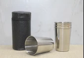 Deri Kılıflı 4'lü Shot Bardak - 1