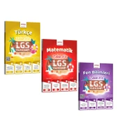 İntro Yayınları 7 den 8 e LGS Türkçe Matematik ve Fen Bilimleri Yaz Kampı Seti 3 Kitap - 1